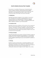 Page 10: Business Plan Template - Teen Entrepreneur · Small to Medium Business Plan Template Business Plan Overview ... questionnaire. Collate the answers into a table and represent them