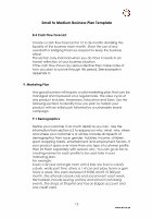 Page 12: Business Plan Template - Teen Entrepreneur · Small to Medium Business Plan Template Business Plan Overview ... questionnaire. Collate the answers into a table and represent them