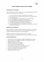 Page 19: Business Plan Template - Teen Entrepreneur · Small to Medium Business Plan Template Business Plan Overview ... questionnaire. Collate the answers into a table and represent them