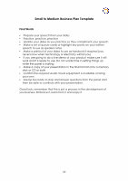 Page 22: Business Plan Template - Teen Entrepreneur · Small to Medium Business Plan Template Business Plan Overview ... questionnaire. Collate the answers into a table and represent them