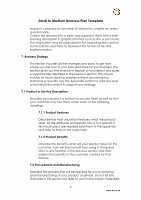 Page 9: Business Plan Template - Teen Entrepreneur · Small to Medium Business Plan Template Business Plan Overview ... questionnaire. Collate the answers into a table and represent them